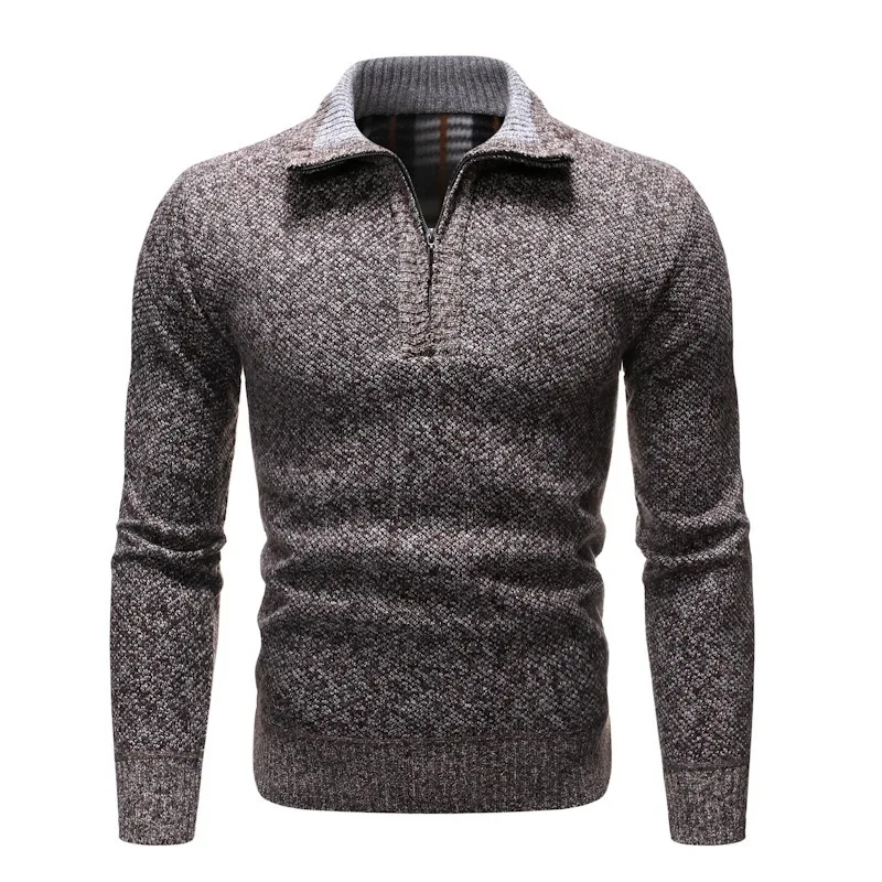2021 Autumn and winter new men's sweaters high-quality solid color pullover men's casual stand-up collar thick wool pullover men
2021 Autumn and winter new men's sweaters high-quality solid color pullover men's casual stand-up collar thick wool pullover men