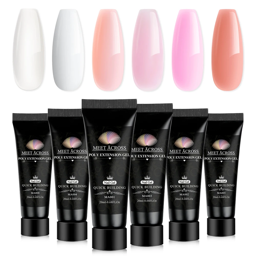 Набор из 6 шт., УФ-гель для наращивания светодиодный гтей MEET ACROSS, Удлинительный УФ-гель 
Набор из 6 шт., УФ-гель для наращивания светодиодный гтей MEET ACROSS, Удлинительный УФ-гель