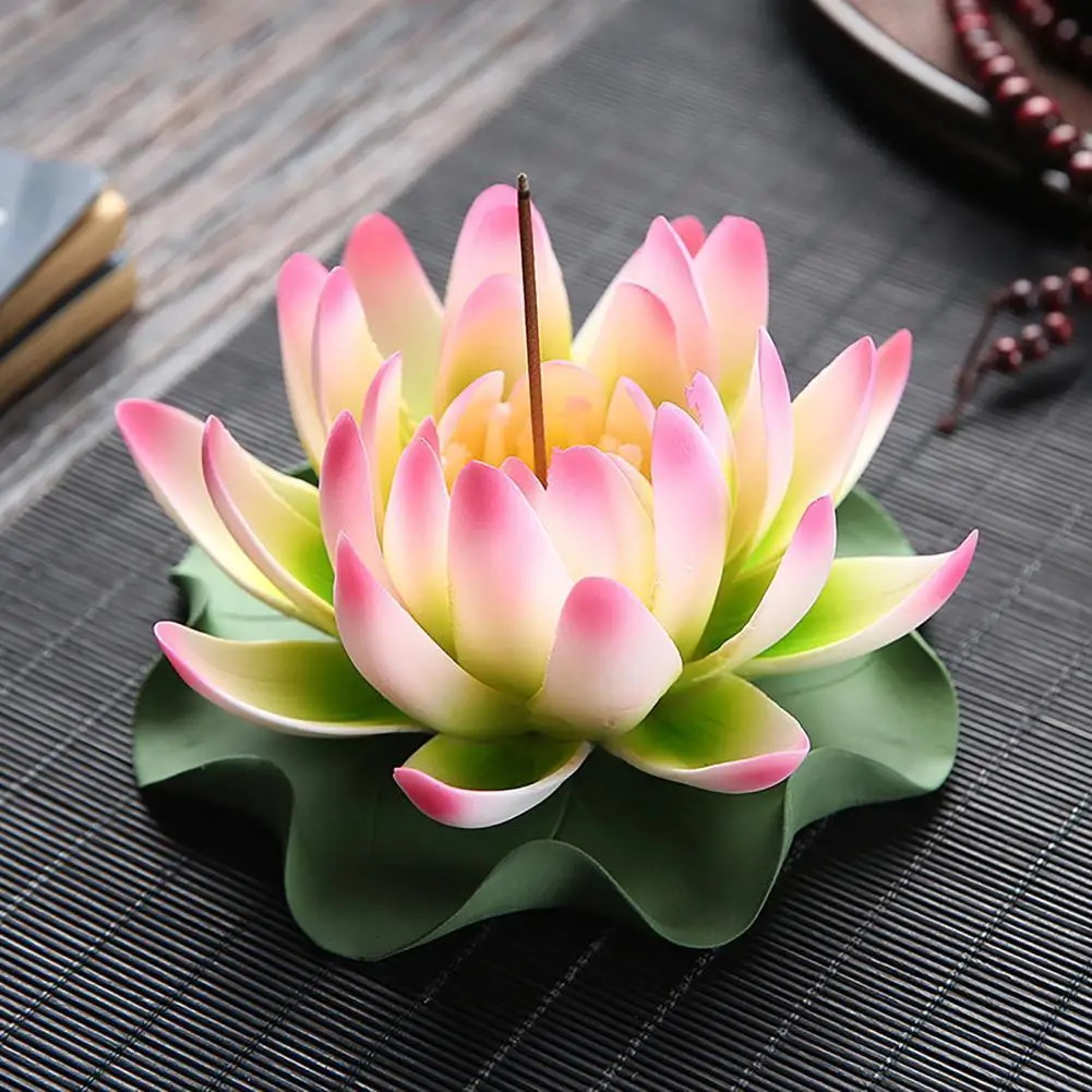 Lotus-shaped Ceramic Censer 3D Handcrafted Artistic Flower Incense Stick Holder Desktop Decoration
Lotus-shaped Ceramic Censer 3D Handcrafted Artistic Flower Incense Stick Holder Desktop Decoration