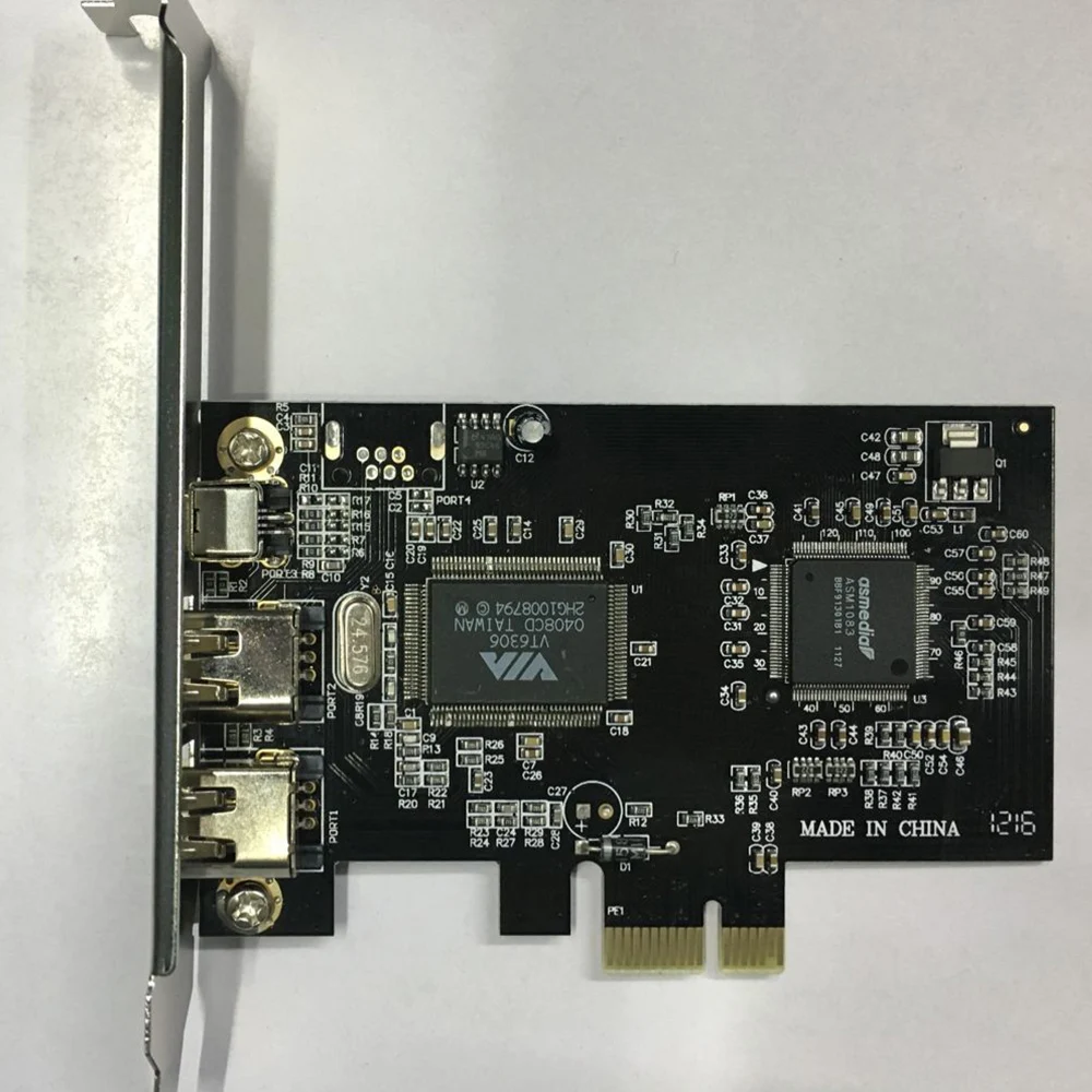 Плата расширения 1394A с 3 портами PCI-E видеоадаптер поддержкой IEEE 800/400/200/100 Мбит/с