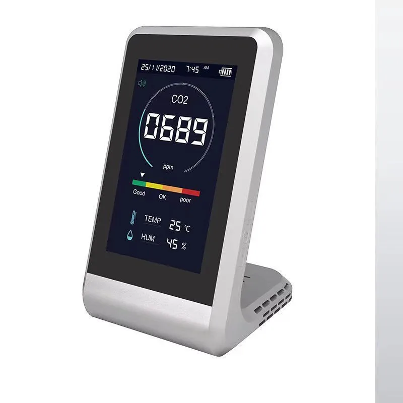 Carbon Dioxide Detector Portable Carbon Dioxide Detector Meter Tester PPM Air Quality Monitor Alarm Home Decor
Carbon Dioxide Detector Portable Carbon Dioxide Detector Meter Tester PPM Air Quality Monitor Alarm Home Decor