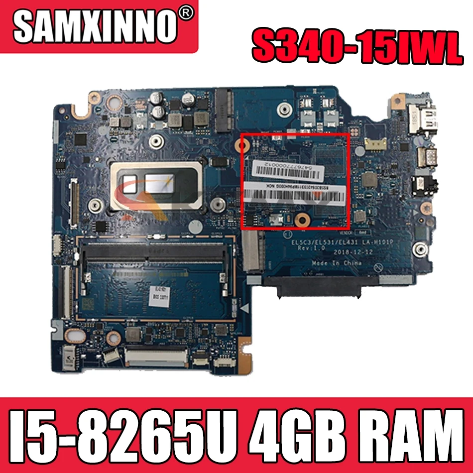 Для Lenovo S340-15IWL S340-14IWL Материнская плата ноутбука EL5C3 / EL531 / EL431 LA-H101P имеет процессор I5 8265U 4 Гб ОЗУ Проверка прошла успешно материнская плата
Для Lenovo S340-15IWL S340-14IWL Материнская плата ноутбука EL5C3 / EL531 / EL431 LA-H101P имеет процессор I5 8265U 4 Гб ОЗУ Проверка прошла успешно материнская плата