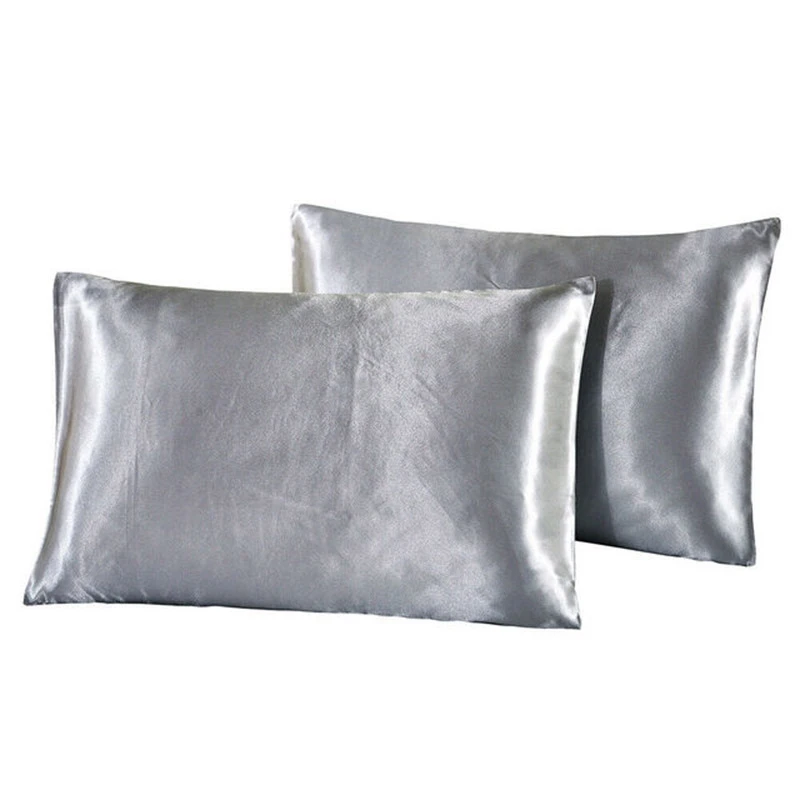 2-Piece Silk Satin Pillowcase Simple Solid Color Bedding Household Smooth Multicolor Simulation Silk Satin Pillowcase
2-Piece Silk Satin Pillowcase Simple Solid Color Bedding Household Smooth Multicolor Simulation Silk Satin Pillowcase