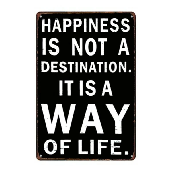 Metal Tin Sign happiness is a way of life Decor Bar Pub Home Vintage Retro Sign 8x12 In
Metal Tin Sign happiness is a way of life Decor Bar Pub Home Vintage Retro Sign 8x12 In
