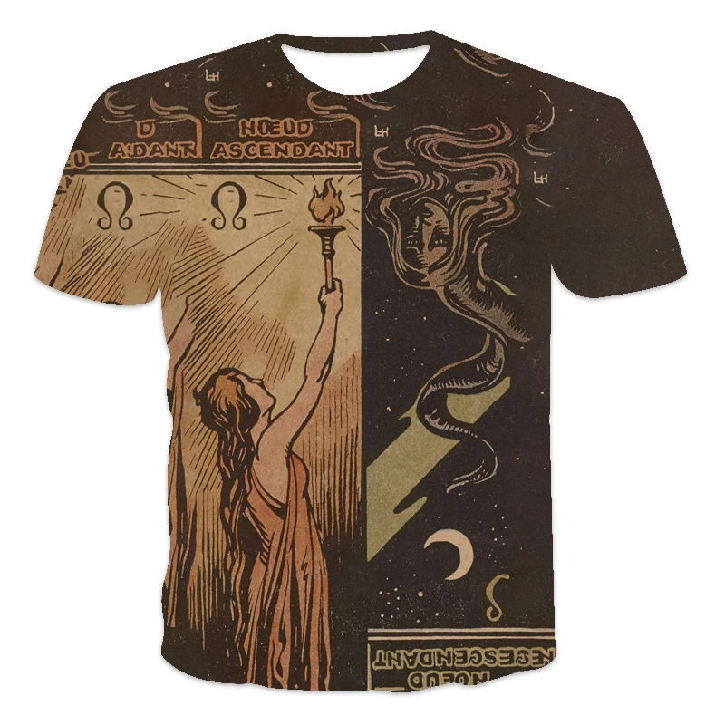 2021 Summer new best-selling oversized loose men's T-shirt short-sleeved Tarot brand printed O-neck T-shirt
2021 Summer new best-selling oversized loose men's T-shirt short-sleeved Tarot brand printed O-neck T-shirt