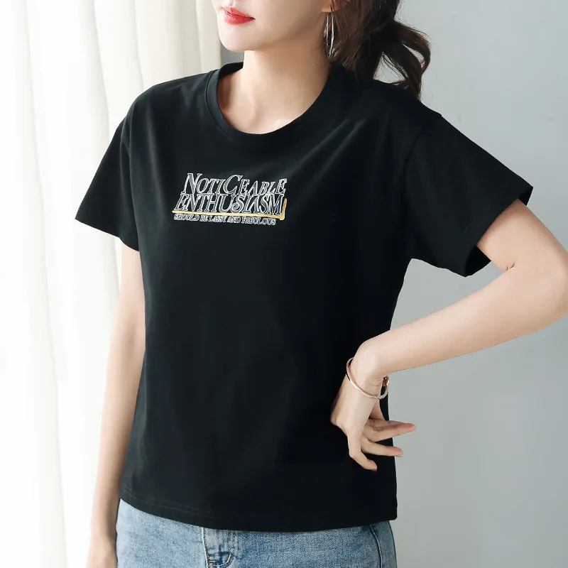 2021 European and American high-quality simple leisure women's breathable short-sleeved T-shirt
2021 European and American high-quality simple leisure women's breathable short-sleeved T-shirt