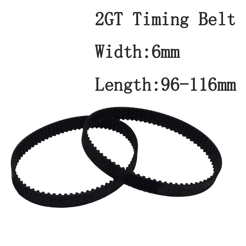 2pcs/set 2GT Timing Belt Customization Closed Loop Gt2 Timing Belt Width 6mm Length 96-116mm 3D Printer Toothed Conveyor Belt
2pcs/set 2GT Timing Belt Customization Closed Loop Gt2 Timing Belt Width 6mm Length 96-116mm 3D Printer Toothed Conveyor Belt