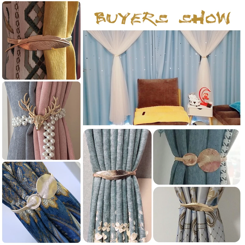 Pearl Elk Leaves Curtain Clip Curtains Holders Tieback Buckle Clips Curtain Accessories Home Decor
Pearl Elk Leaves Curtain Clip Curtains Holders Tieback Buckle Clips Curtain Accessories Home Decor