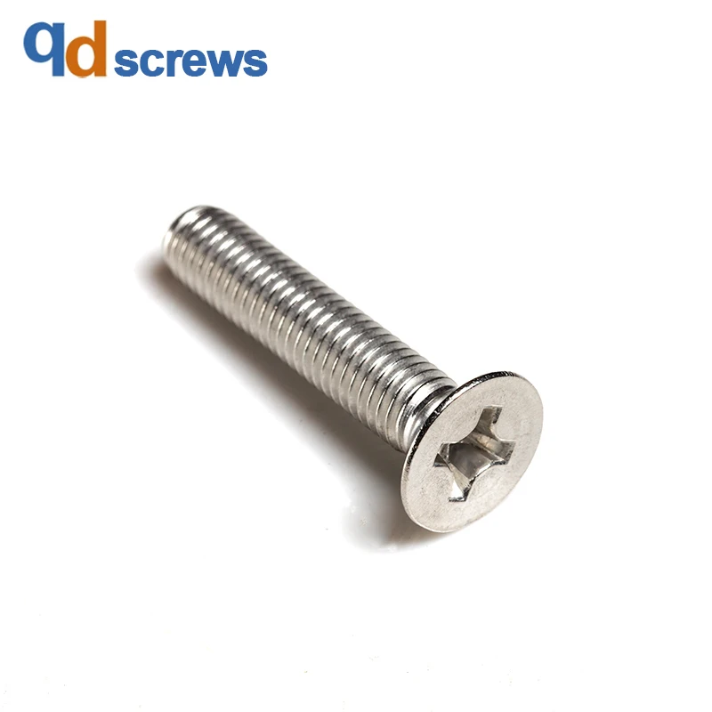 304 M8M10 stainless steel Countersunk flat head screws with cross recess Phillips flat head screw GB819 DIN965
304 M8M10 stainless steel Countersunk flat head screws with cross recess Phillips flat head screw GB819 DIN965