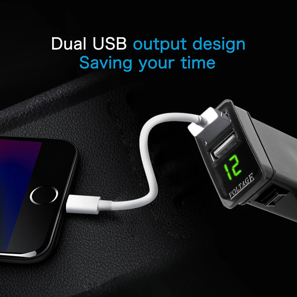 New 5V/4.2A Dual USB Car Electronic Car Mobile Car Charger Adapter Operating Voltage 12-24V Use for JILI GSGL USB Interface
New 5V/4.2A Dual USB Car Electronic Car Mobile Car Charger Adapter Operating Voltage 12-24V Use for JILI GSGL USB Interface