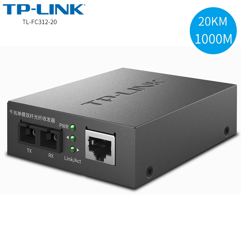 TP-LINK 1000 м двойное волокно 1,25G SC дуплекс 20KM гигабитный волоконно-оптический медиа конвертер одномодовый волоконный трансивер
TP-LINK 1000 м двойное волокно 1,25G SC дуплекс 20KM гигабитный волоконно-оптический медиа конвертер одномодовый волоконный трансивер