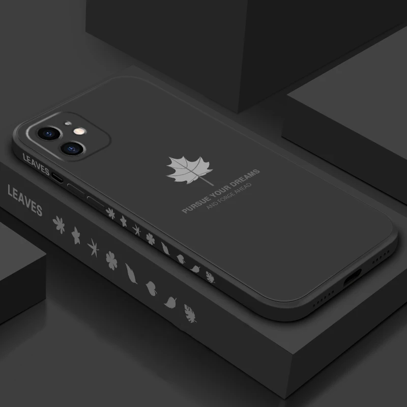 Ultra-thin Cute Maple Leaf Square Liquid Silicone Phone Case For iPhone 13 12 11 Pro SE XS Max XR X 8 7 6 Plus Luxury Soft Cover
Ultra-thin Cute Maple Leaf Square Liquid Silicone Phone Case For iPhone 13 12 11 Pro SE XS Max XR X 8 7 6 Plus Luxury Soft Cover