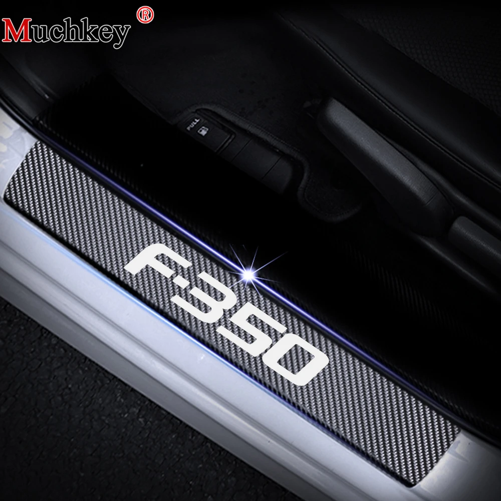 4Pcs For Ford F-350 Car Door Sill Welcome Pedal Stickers Carbon Fiber Vinyl Sticker Door Threshold Plate Scuff Plate Auto parts
4Pcs For Ford F-350 Car Door Sill Welcome Pedal Stickers Carbon Fiber Vinyl Sticker Door Threshold Plate Scuff Plate Auto parts