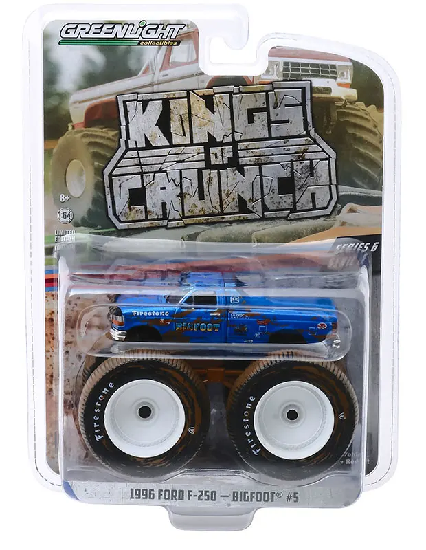 Greenlight cars 1/64 Bigfoot #1 1996 Ford F-250 Monster Truck Collect metal material boys gift
Greenlight cars 1/64 Bigfoot #1 1996 Ford F-250 Monster Truck Collect metal material boys gift