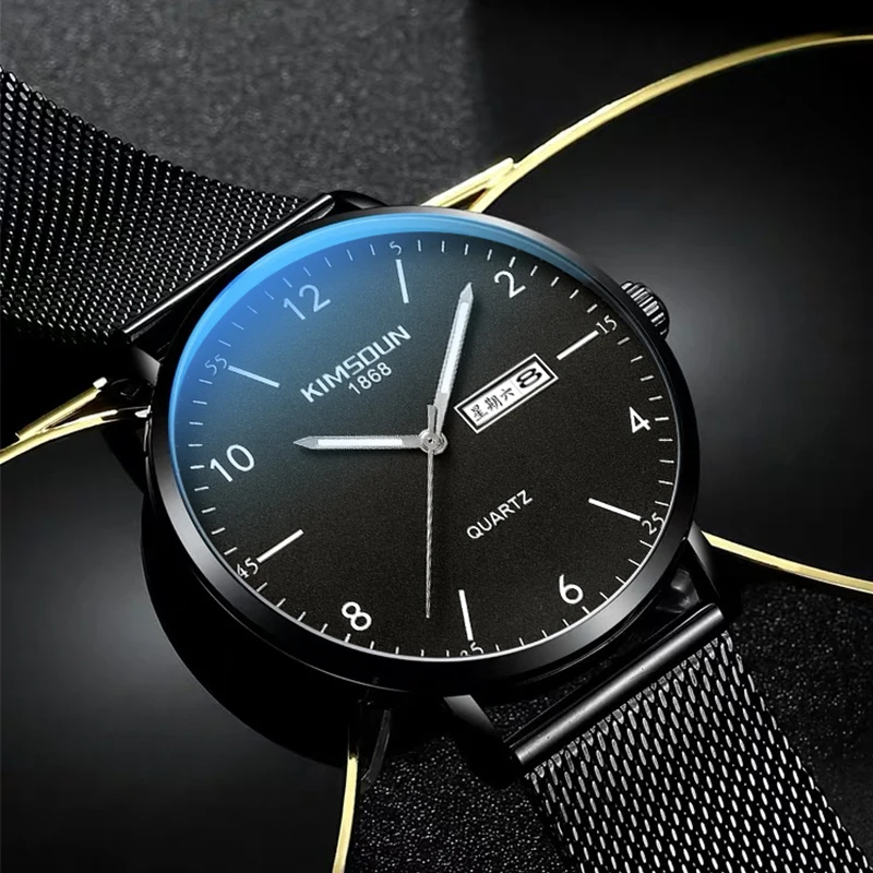 MINI FOCUS Ultra-Thin Watch Men's Fashion Double Calendar Waterproof Quartz Watch Temperament Men's Watch Simplicity
MINI FOCUS Ultra-Thin Watch Men's Fashion Double Calendar Waterproof Quartz Watch Temperament Men's Watch Simplicity
