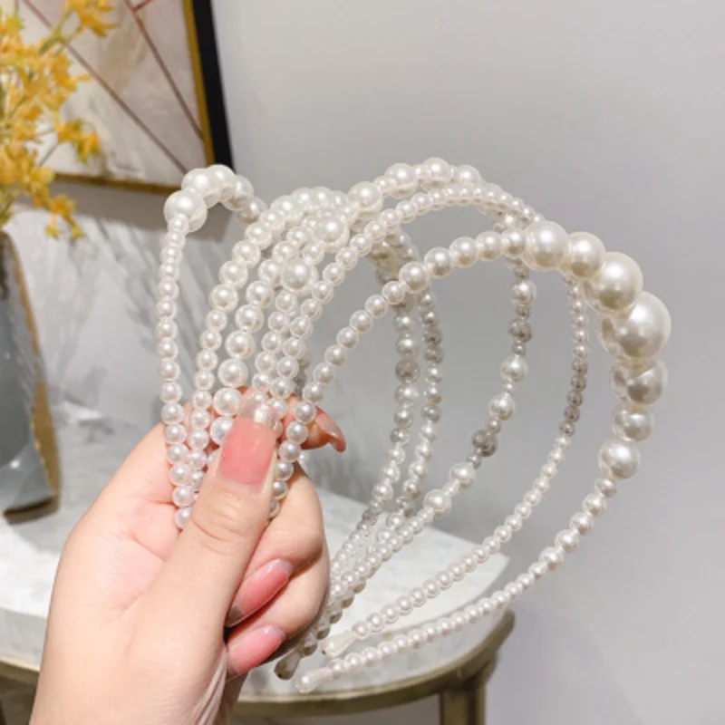 2021 New Arrivals Simulation Pearl Hairbands Women Hair Accessories Korean Handmade Bow Hair Hoops Headband Wedding Ornaments
2021 New Arrivals Simulation Pearl Hairbands Women Hair Accessories Korean Handmade Bow Hair Hoops Headband Wedding Ornaments
