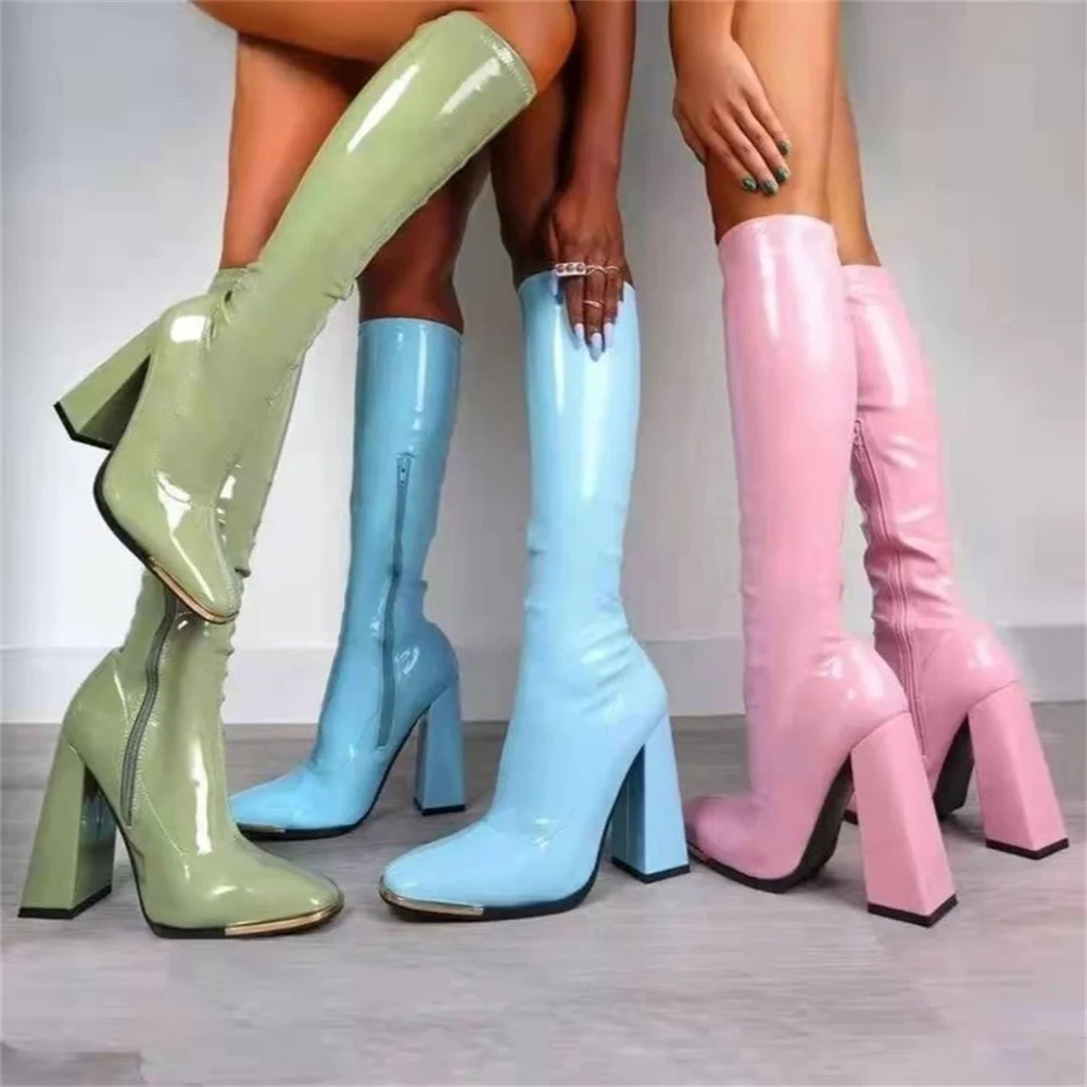 Women's brand design modern boots square heel platform zipper 2021 comfortable winter fashion sexy high-knee boots
Women's brand design modern boots square heel platform zipper 2021 comfortable winter fashion sexy high-knee boots