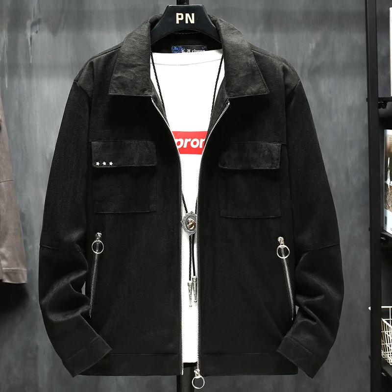 2019 Spring Autumn New Fashion Mens Casual Suede Jacket Motorcycle Coat Hip Hop Streetwear Winter Male Woolen Overcoat outwear
2019 Spring Autumn New Fashion Mens Casual Suede Jacket Motorcycle Coat Hip Hop Streetwear Winter Male Woolen Overcoat outwear