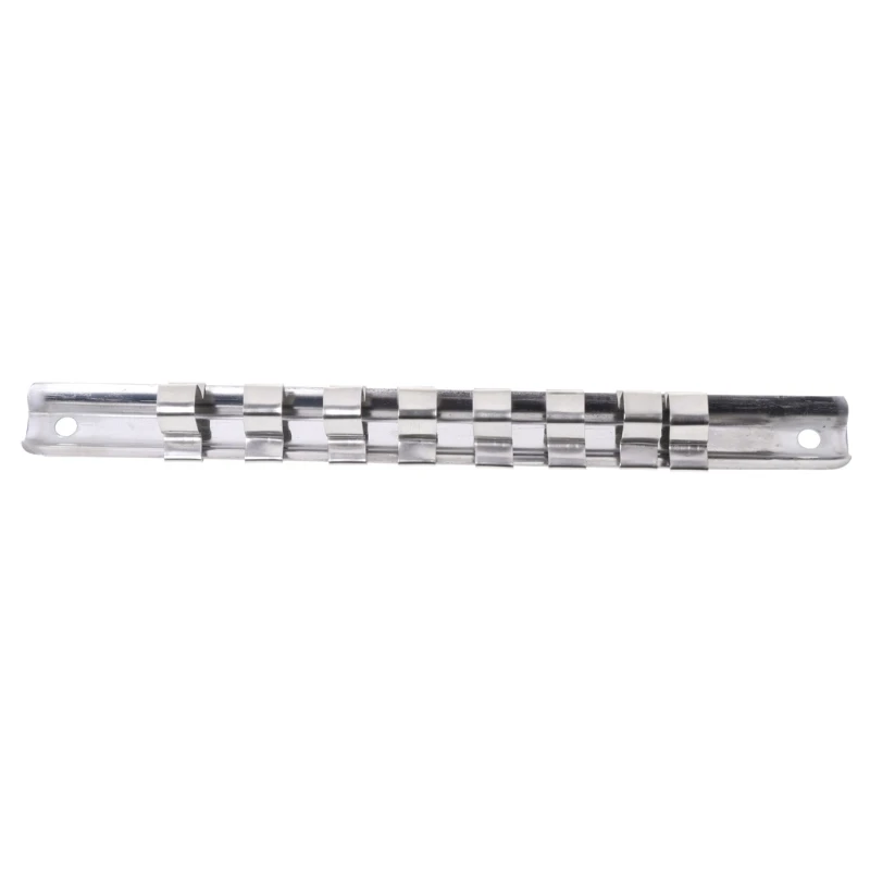 Socket Rack Holder 1/4" 3/8" 1/2" with 8 Clips On Rail Tool Organizer Storage P82C
Socket Rack Holder 1/4" 3/8" 1/2" with 8 Clips On Rail Tool Organizer Storage P82C