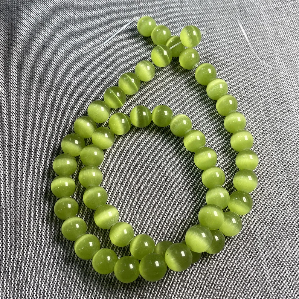 Natural Stone Beads Cat Eye Stone Cymophane Round Loose Beads for Jewelry Making Bracelet Necklace Women Gift Size 4/6/8/10mm 
Natural Stone Beads Cat Eye Stone Cymophane Round Loose Beads for Jewelry Making Bracelet Necklace Women Gift Size 4/6/8/10mm