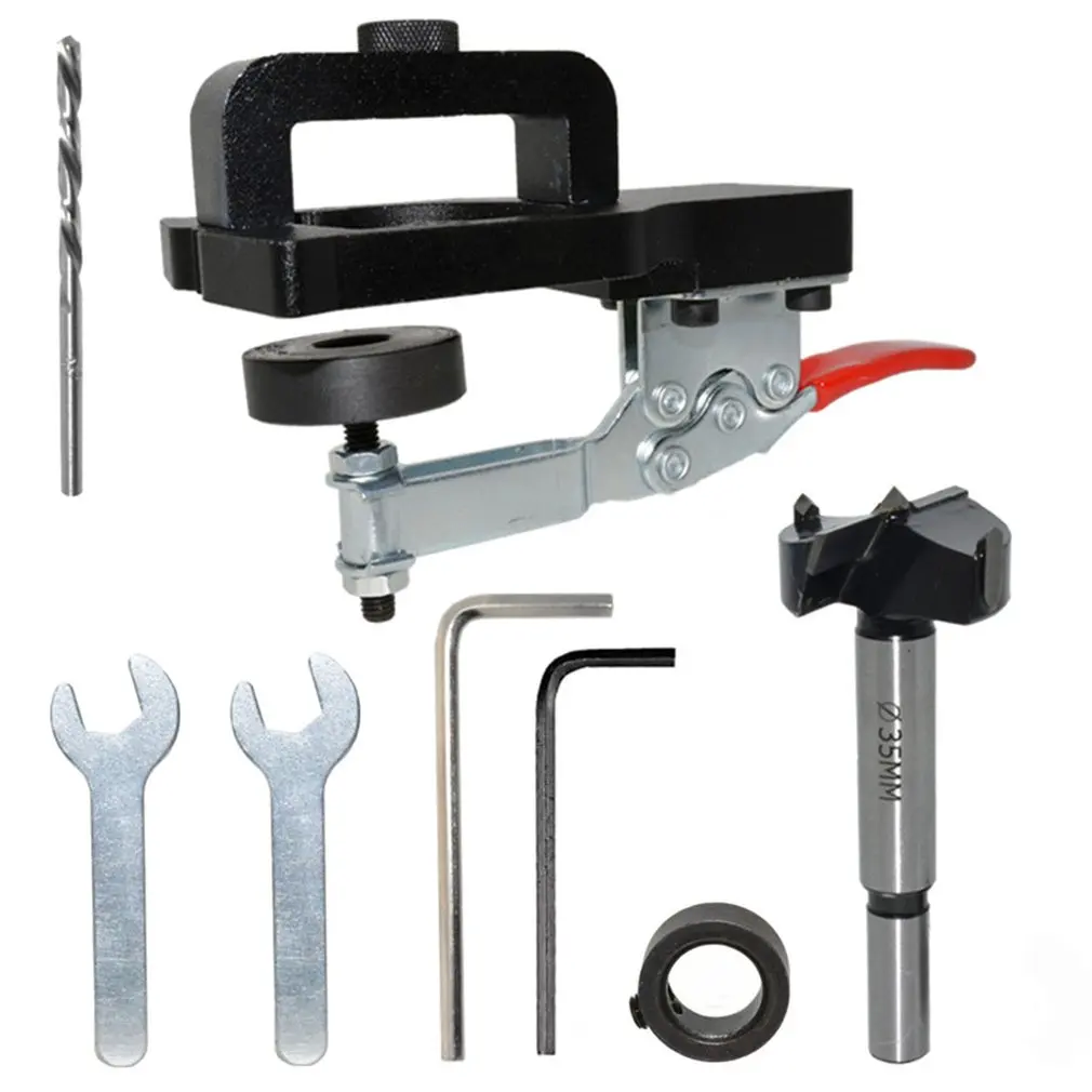 Adjustable Margins Woodworking 35mm Hinge Hole Locator Door Hinge Hole Punching Hole Locating Tool Aluminum Alloy
Adjustable Margins Woodworking 35mm Hinge Hole Locator Door Hinge Hole Punching Hole Locating Tool Aluminum Alloy