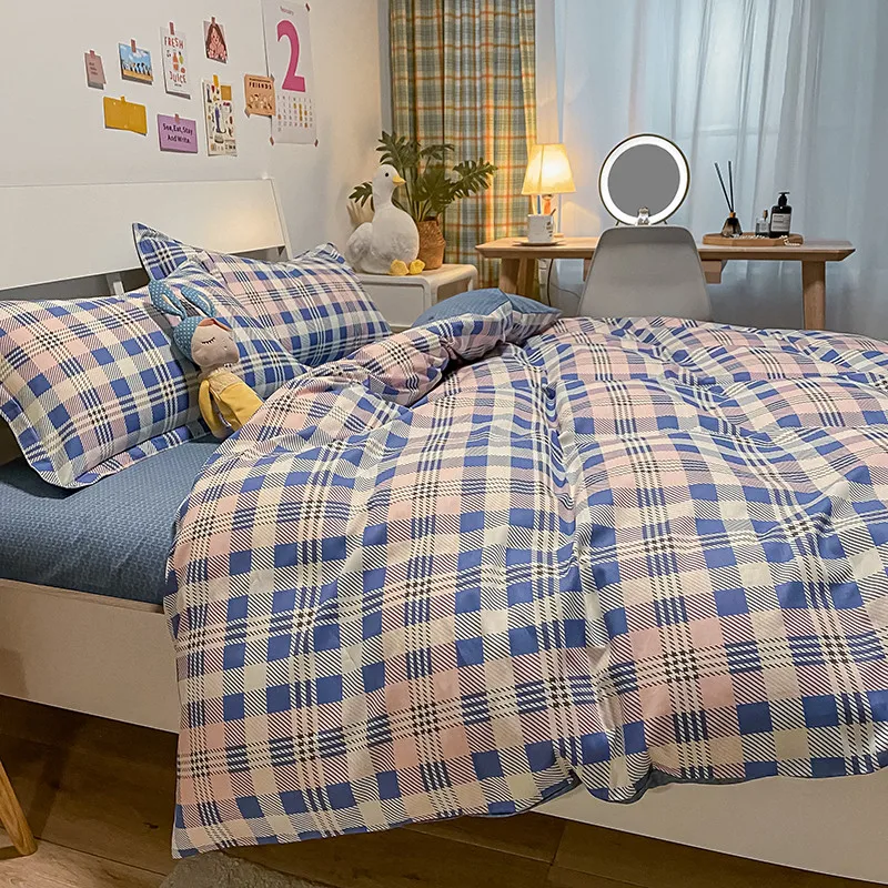 Four-Piece Bed Sheet, Duvet Cover, Pillowcase, 100% Cotton, Comfortable At Home, Bedding, Stylish And Simple
Four-Piece Bed Sheet, Duvet Cover, Pillowcase, 100% Cotton, Comfortable At Home, Bedding, Stylish And Simple