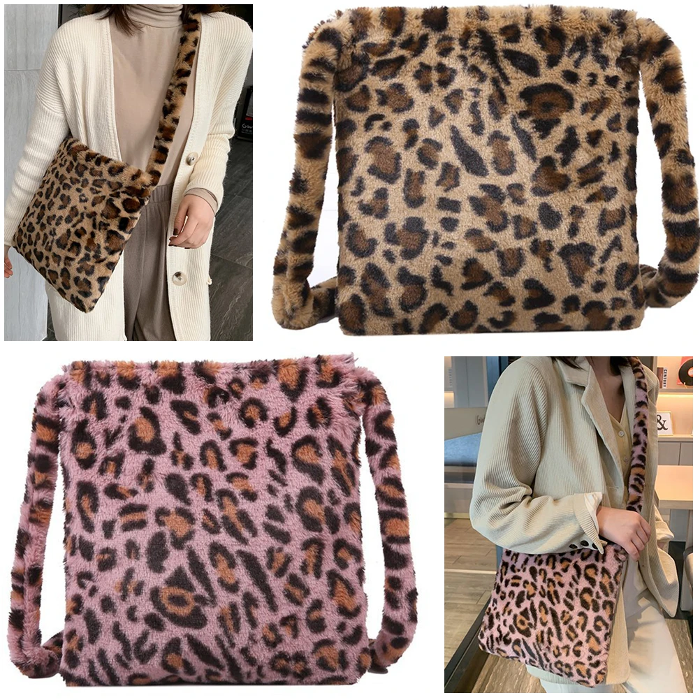 Leopard Plush Shoulder Bags Vintage Tote Bag Durable Eye-catching Fluffy Plush Messenger Bag for Travel Festival Shopping
Leopard Plush Shoulder Bags Vintage Tote Bag Durable Eye-catching Fluffy Plush Messenger Bag for Travel Festival Shopping