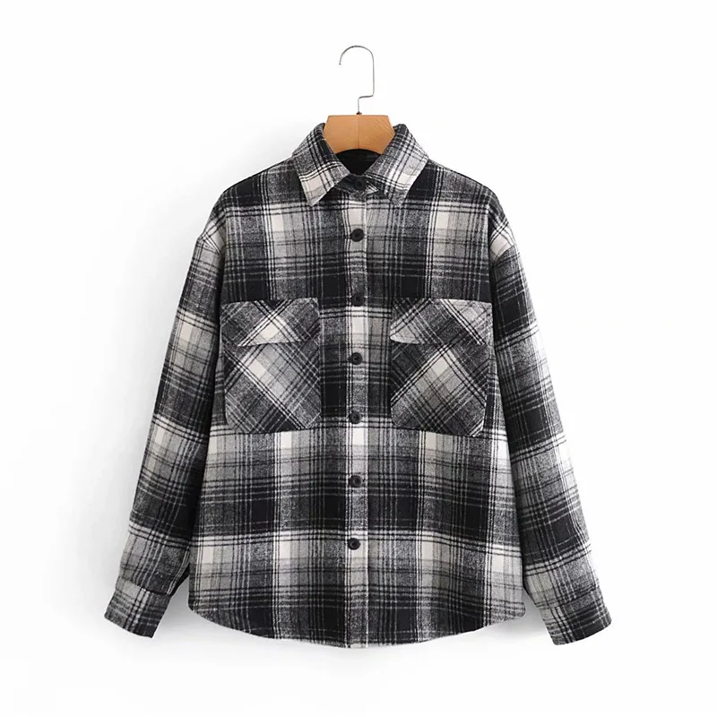 Куртка женская шерстяная в черную клетку, модное длинное пальто в стиле оверсайз с двойными карманами, стильное пальто с отложным воротнико...
Куртка женская шерстяная в черную клетку, модное длинное пальто в стиле оверсайз с двойными карманами, стильное пальто с отложным воротнико...