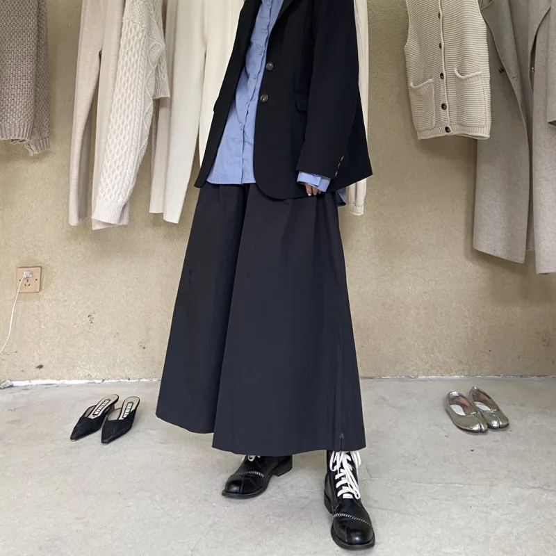 High Elastic Waist Black Ribbon Wide Leg Trousers New Loose Fit Pants Women Fashion Tide Spring Autumn 2020 T386
High Elastic Waist Black Ribbon Wide Leg Trousers New Loose Fit Pants Women Fashion Tide Spring Autumn 2020 T386