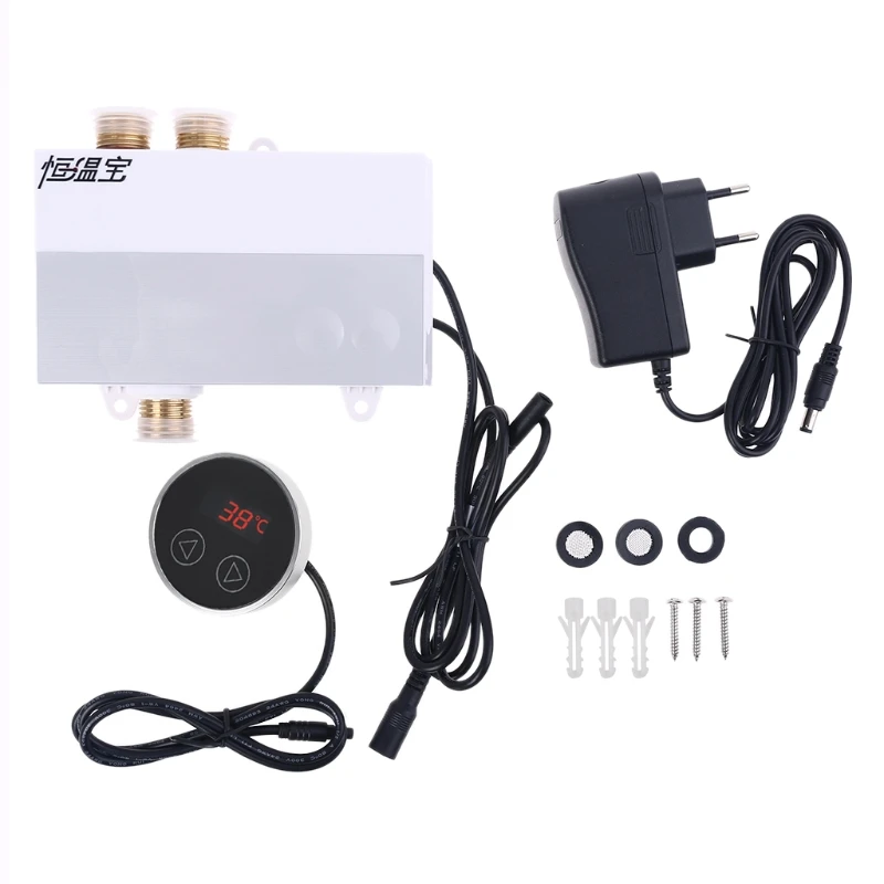 Digital LCD Touch Thermostatic Faucet Mixing Water Controller Water Temperature Mixer Mixed Controller G1/2" EU Plug
Digital LCD Touch Thermostatic Faucet Mixing Water Controller Water Temperature Mixer Mixed Controller G1/2" EU Plug