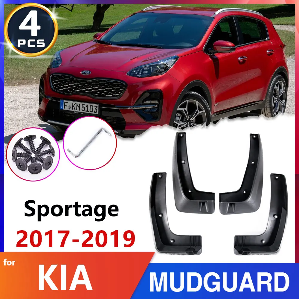 

Car Tire Fender Mud Flap Guard for KIA Sportage QL 2017 2018 2019 Mudflaps Mudguard Splash Guards Auto Stickers Accessories 4PCS