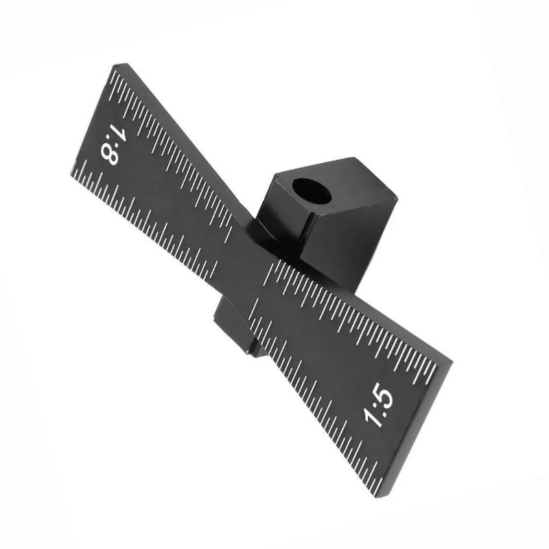Dovetail Guide Aluminum Alloy Woodworking Dovetail Marker Wood Joints Gauge Tool With Scale 1:5, 1:8 Scale
Dovetail Guide Aluminum Alloy Woodworking Dovetail Marker Wood Joints Gauge Tool With Scale 1:5, 1:8 Scale