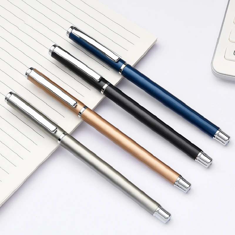 Deli Luxury Quality Metal Gel Pen 0.5mm Black Ink Business Office Signature Pens Student School Kawaii Stationery Friend Gifts
Deli Luxury Quality Metal Gel Pen 0.5mm Black Ink Business Office Signature Pens Student School Kawaii Stationery Friend Gifts