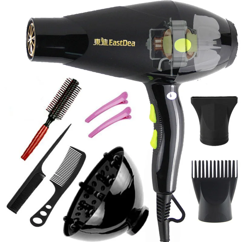 

Professional Strong Power 2100W AC motor hair dryer for hairdressing barber salon tools blow dryer low hairdryer hair dryer