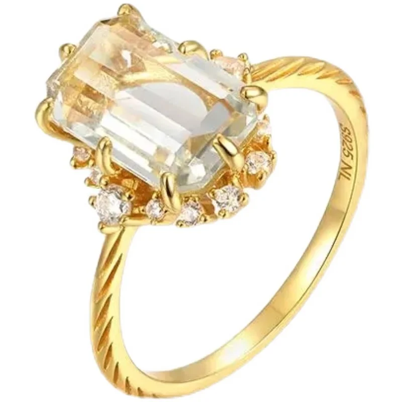 Sky Mirror S925 Sterling Silver Ring Green Amethyst Retro Antique Style Ring Light Luxury European and American Fresh Style
Sky Mirror S925 Sterling Silver Ring Green Amethyst Retro Antique Style Ring Light Luxury European and American Fresh Style