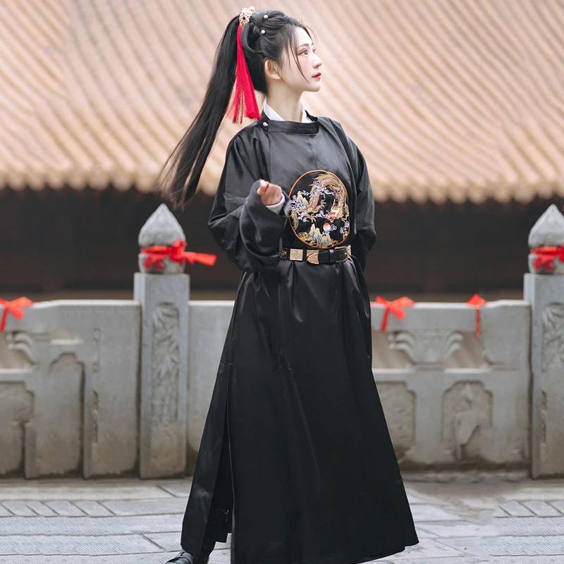 

Длинное платье Hanfu Mo Dao Zu Sh Tang, с круглым вырезом, танцевальные костюмы для мужчин и женщин, для ежедневного ношения, традиционный китайский н...