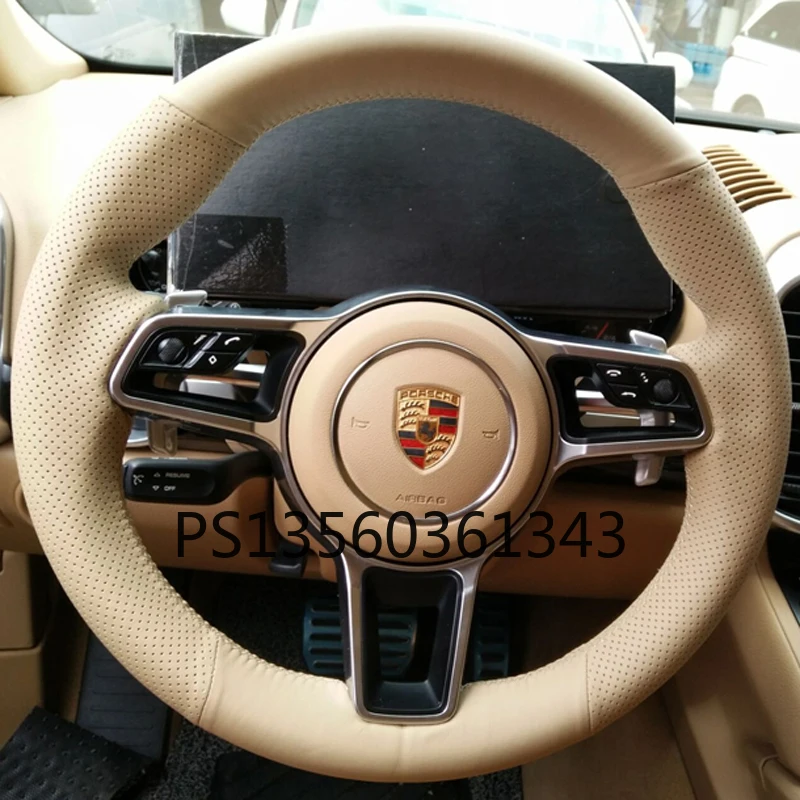 Чехол на руль, сшитый вручную, подходит для Porsche Cayenne Macan Panamera 718 911, кожаный чехол
Чехол на руль, сшитый вручную, подходит для Porsche Cayenne Macan Panamera 718 911, кожаный чехол
