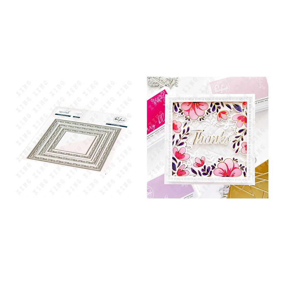Folk Edge Square Arrival New Metal Cutting Dies Scrapbook Diary Decoration Embossing Template Diy Greeting Card Handmade 
Folk Edge Square Arrival New Metal Cutting Dies Scrapbook Diary Decoration Embossing Template Diy Greeting Card Handmade