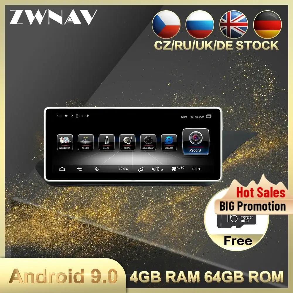 4+64G Octa Core Android 9.0 Car multimedia player For MERCEDES-BENZ W212 2009-2016 Car GPS Radio Audio stereo Head Unit free map
4+64G Octa Core Android 9.0 Car multimedia player For MERCEDES-BENZ W212 2009-2016 Car GPS Radio Audio stereo Head Unit free map