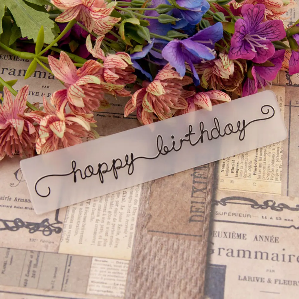 1Pcs Happy Birthday Plastic Stencils Making Craft Paper Cards Template Embossing Folders DIY Photo Album Decor Tool 15x3CM
1Pcs Happy Birthday Plastic Stencils Making Craft Paper Cards Template Embossing Folders DIY Photo Album Decor Tool 15x3CM