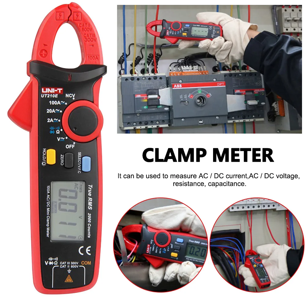 Capacitance Tester Mini Current Voltage AC DC Non Contact Clamp Meter Auto Range ABS Material, Durable Enough for Long-Term Use
Capacitance Tester Mini Current Voltage AC DC Non Contact Clamp Meter Auto Range ABS Material, Durable Enough for Long-Term Use