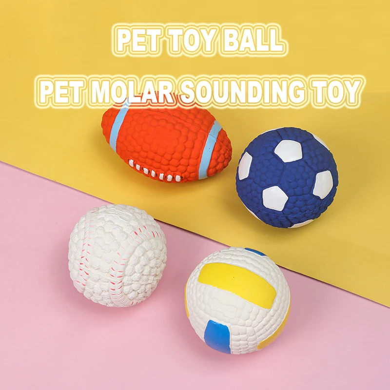 Dog Toy Puppy Latex Ball Funny Pet Puppy Bite-resistant Teeth Cleaning Football Volleyball Pet Training Sports Chew Supplies Toy
Dog Toy Puppy Latex Ball Funny Pet Puppy Bite-resistant Teeth Cleaning Football Volleyball Pet Training Sports Chew Supplies Toy