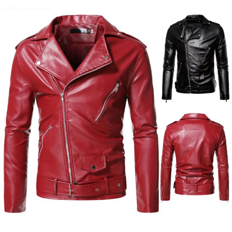 Zipper Bomber Jacket Men Faux Leather Winter Jacket Men Vintage Notched Collar Slim Motorcycle Biker Jacket with Coin Pocket
Zipper Bomber Jacket Men Faux Leather Winter Jacket Men Vintage Notched Collar Slim Motorcycle Biker Jacket with Coin Pocket