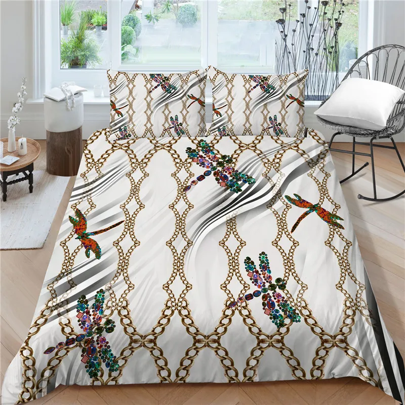 Bedding Set Luxury Duvet Cover Set 2/3 Pcs Queen Size Comforter Cover Set Boys Girls Bedroom Decoration
Bedding Set Luxury Duvet Cover Set 2/3 Pcs Queen Size Comforter Cover Set Boys Girls Bedroom Decoration