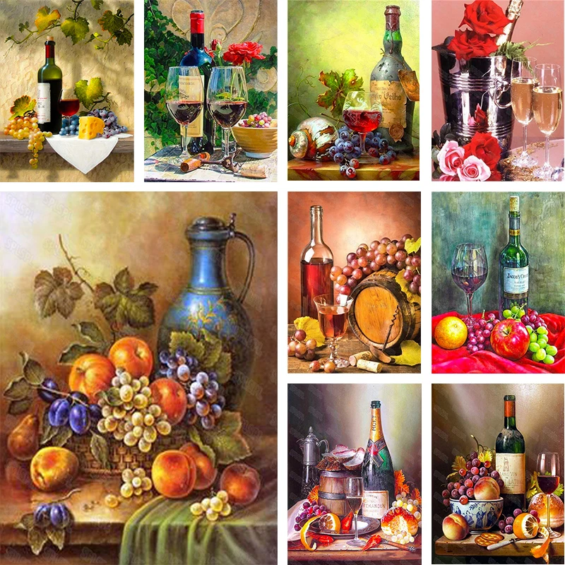 High-end Diamond Painting, Red Wine, Champagne, Barrel, Glass, Various Fruit Paintings
High-end Diamond Painting, Red Wine, Champagne, Barrel, Glass, Various Fruit Paintings