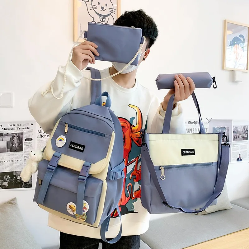 4 Pcs Sets School Bags For Teenager Girls Kawaii Bookbag mochilas para niñas toddler boy backpack Women Backpack Canvas
4 Pcs Sets School Bags For Teenager Girls Kawaii Bookbag mochilas para niñas toddler boy backpack Women Backpack Canvas