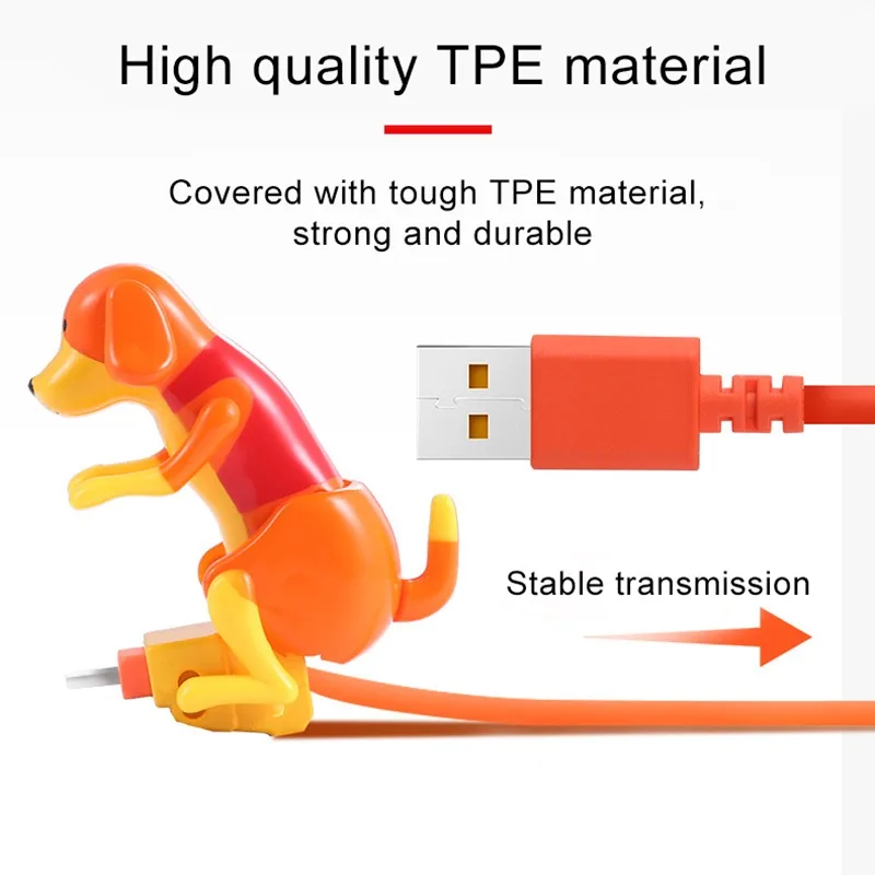 Funny Humping Dog Fast Charger Cable Charging Line Cute Power Date Cable USB Charging Cable for Various Models of Mobile Phones
Funny Humping Dog Fast Charger Cable Charging Line Cute Power Date Cable USB Charging Cable for Various Models of Mobile Phones