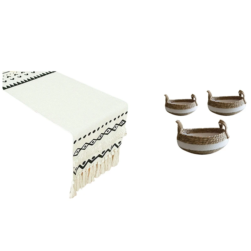 1 шт. плетеная скатерть ручной работы с кисточками, хлопчатобумажная скатерть и 3 шт. соломенных закусок, корзина для хранения фруктов
1 шт. плетеная скатерть ручной работы с кисточками, хлопчатобумажная скатерть и 3 шт. соломенных закусок, корзина для хранения фруктов