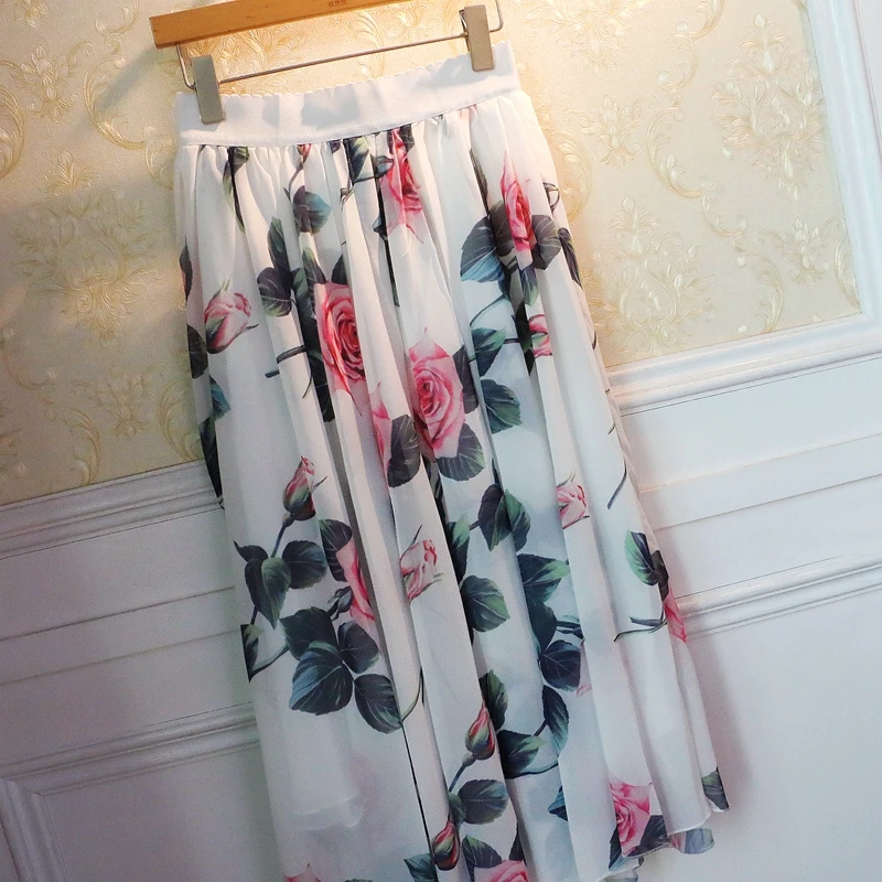 Women Vintage Chiffon Floral Printed Midi Skirts 2021 Fashion High Waist Sweet Harajuku Summer Casual Female Skirt
Women Vintage Chiffon Floral Printed Midi Skirts 2021 Fashion High Waist Sweet Harajuku Summer Casual Female Skirt
