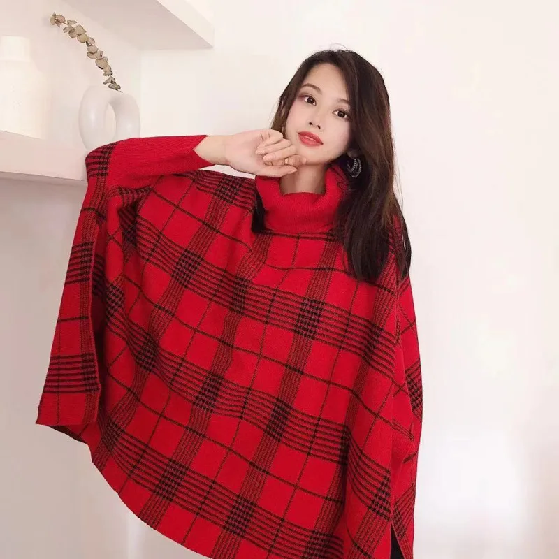 2019 Knitted Turtleneck Cloak Best Sweater Women Casual Pullover Autumn Winter Streetwear Pullover Plus Size Truien Dames Cape
2019 Knitted Turtleneck Cloak Best Sweater Women Casual Pullover Autumn Winter Streetwear Pullover Plus Size Truien Dames Cape